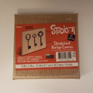 Studio 71 Darice Stretched Burlap Canvas Square New Cottagecore Art Supply Decor